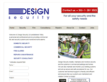 Tablet Screenshot of designsecurity.ie